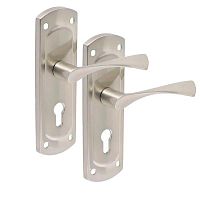 Ручки на планке TRION Polis 55 ZL SN сатин (широкая планка)